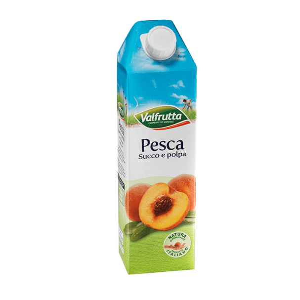 Succo Pesca Brick Lt 1 (Cartone 6 Pezzi)