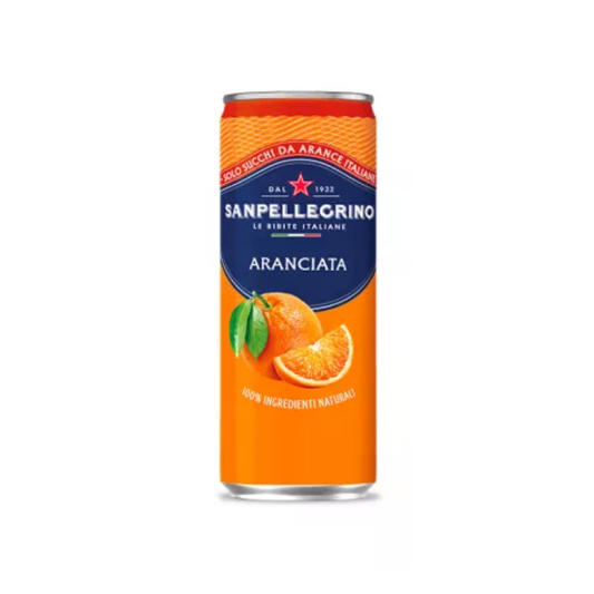 Aranciata San Pellegrino Latt. cl 33. (Cartone da 24 Pezzi)