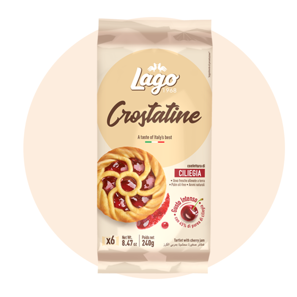 Crostatine Ciliegia Gr. 40 (Cartone da 120 pezzi)